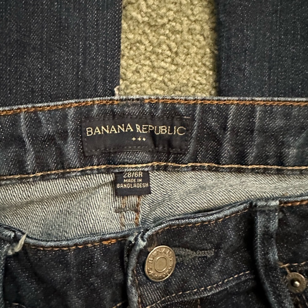 Banana Republic Dark Indigo Straight Leg Jeans - Picture 2 of 4